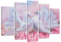 Модульная картина 145 "Белые голуби"